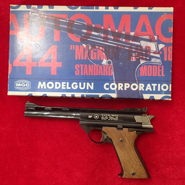 MGC 44オートマグ スタンダード 自作木製グリップ モデルガン
