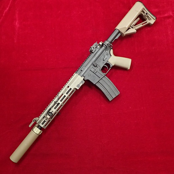 ■ カスタム品 東京マルイ 次世代電動ガン URG-I ソップモッド ブロック3 電子トリガー搭載 SUREFIREタイプ フラッシュライト サイレンサー PTSグリップ