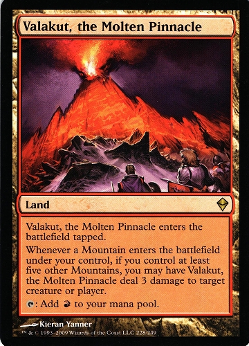 中古MTG【ZEN】溶鉄の尖峰、ヴァラクート / Valakut, the Molten Pinnacle《英》（MTG/マジック:ザ・ギャザリング）【管理:M0938A】