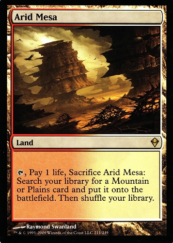 中古MTG【ZEN】乾燥台地 / Arid Mesa《英》（MTG/マジック:ザ・ギャザリング）【管理:M0941A】
