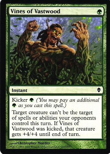 中古MTG【ZEN】巨森の蔦 / Vines of Vastwood《英》（MTG/マジック:ザ・ギャザリング）【管理:M0954A】