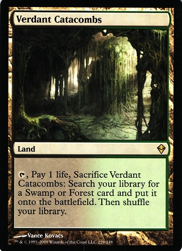 中古MTG【ZEN】新緑の地下墓地 / Verdant Catacombs《英》（MTG/マジック:ザ・ギャザリング）【管理:M0966A】