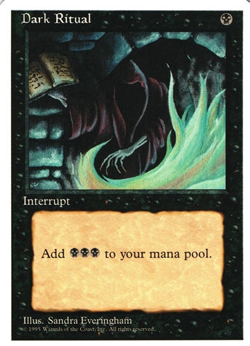 中古MTG【4ED】暗黒の儀式 / Dark Ritual《英》（MTG/マジック:ザ・ギャザリング）【管理:M0971A】