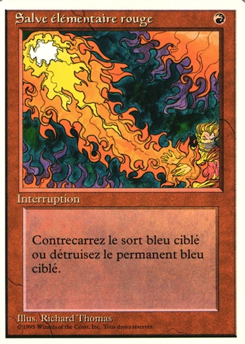 中古MTG【4ED】赤霊破 / Red Elemental Blast《フランス語》（MTG/マジック:ザ・ギャザリング）【管理:M1019A】