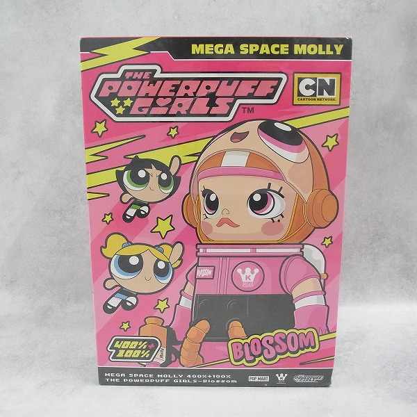 POP MART MEGA SPACE MOLLY 400%+100% THE POWERPUFF GIRLS-Blossom 【未開封】
