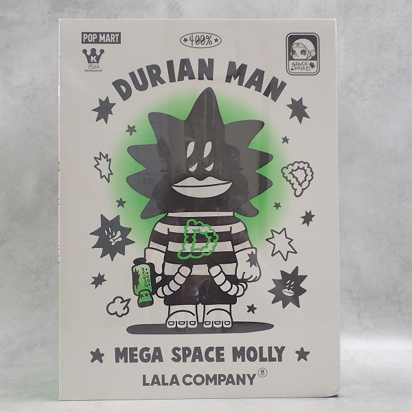 【カートイ】 POP MART MEGA SPACE MOLLY 400% DURIAN MAN LALA COMPANY【未開封】