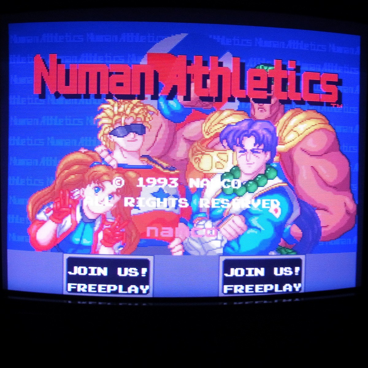 【中古アーケード基板】ナムコ/NAMCO ニューマンアスレチックス NUMAN ATHLETICS 電解コンデンサ全交換済 NA-2マザー付