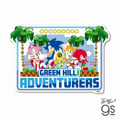 SONIC-17 ソニック ビッグサイズステッカー GREEN HILL ZONE