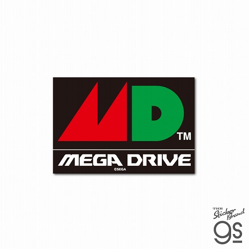 SEGA-002 セガハード ダイカットステッカー MEGADRIVE ロゴ