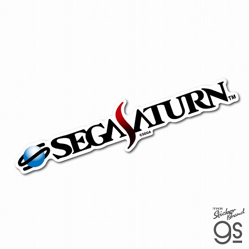 SEGA-004 セガハード ダイカットステッカー SEGASATURN ロゴ