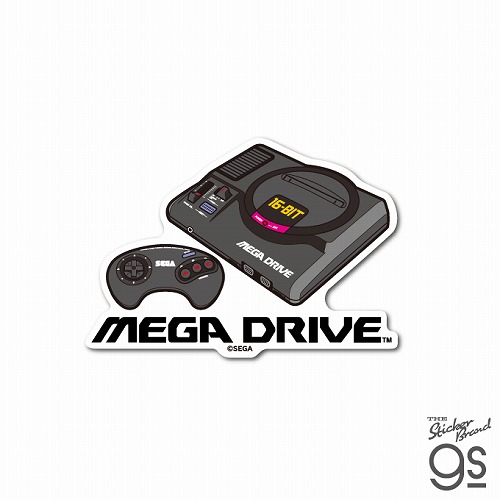 SEGA-007 セガハード ダイカットステッカー MEGA DRIVE コンソール