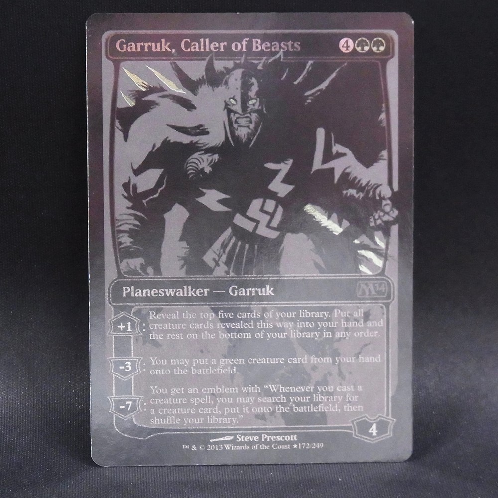 ◆【中古MTG】マジックザギャザリング│獣の統率者、ガラク/Garruk, Caller of Beasts【EN/プロモ】(SDCC2013)