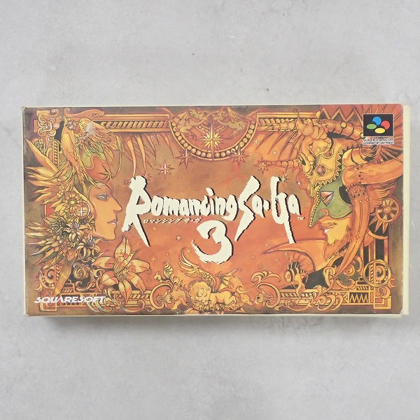 【中古ソフト】スーパーファミコン［ソケット化］│ロマンシング サ・ガ3 箱付
