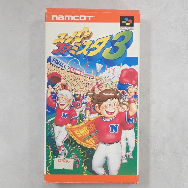 【中古ソフト】スーパーファミコン［ソケット化］│スーパーファミスタ3 箱付