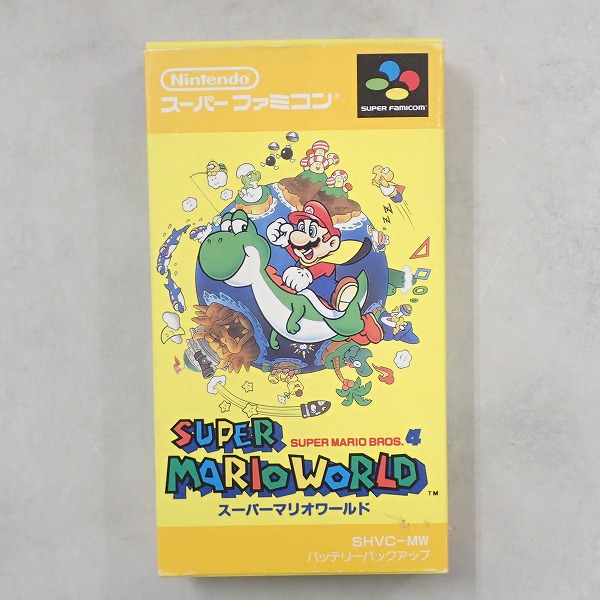 【中古ソフト】スーパーファミコン［ソケット化］│スーパーマリオワールド 箱付