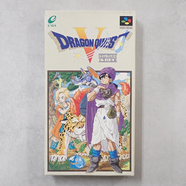 【中古ソフト】スーパーファミコン［ソケット化］│ドラゴンクエストV 天空の花嫁 箱付