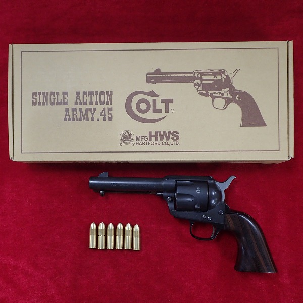 HWS コルト SAA シビリアン HW 木製グリップ モデルガン
