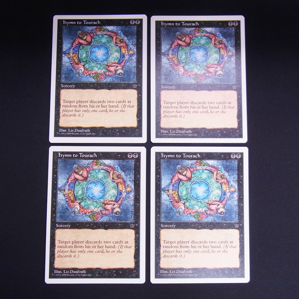 ◆【中古MTG】マジックザギャザリング│トーラックへの賛歌/Hymn to Tourach【EN/ATH】4枚セット