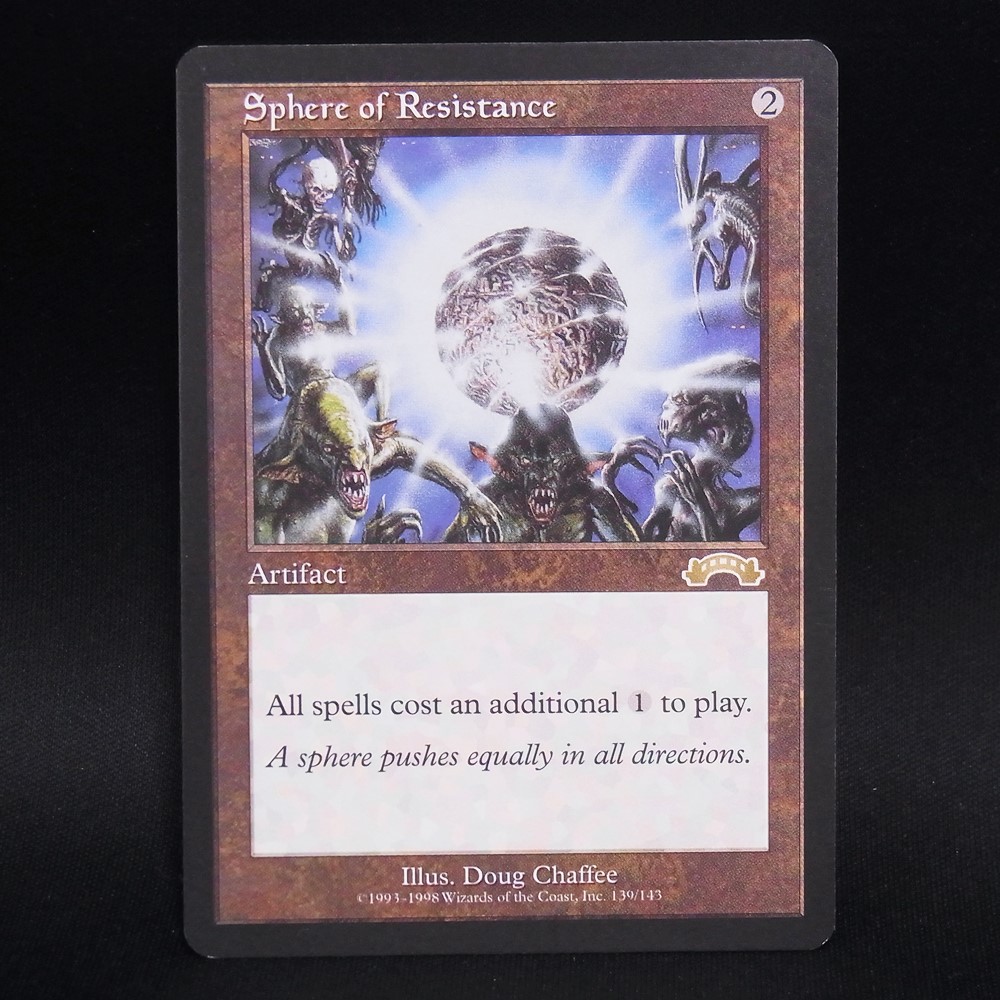 ◆【中古MTG】マジックザギャザリング│抵抗の宝球/Sphere of Resistance【EN/EXO】