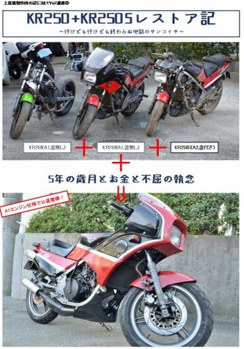 KR250+KR250Sレストア記 / 上菖蒲製作所