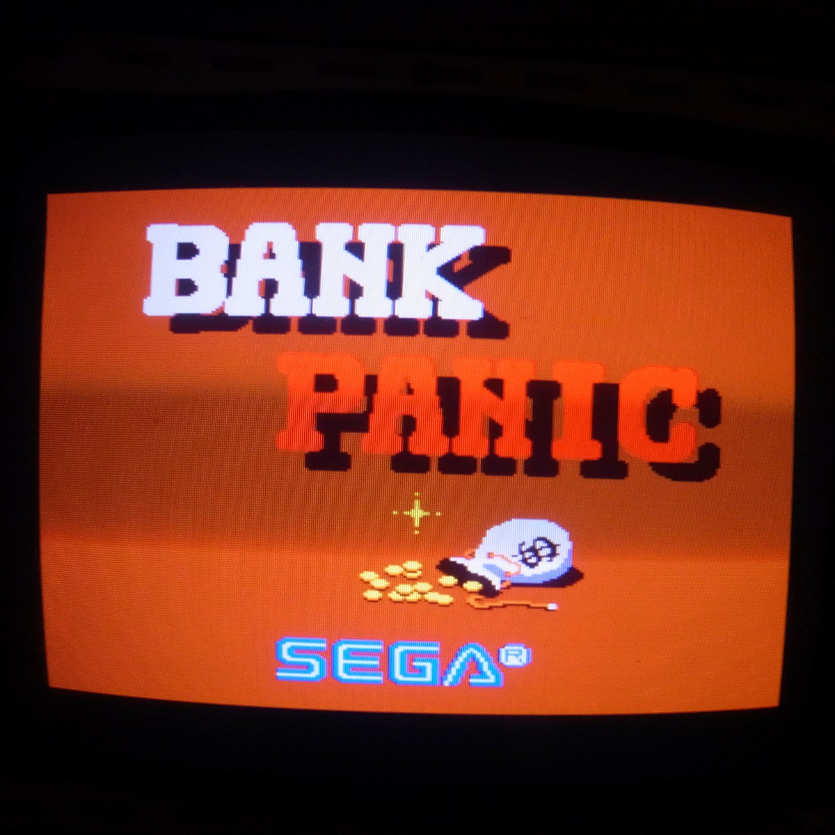 【中古アーケード基板】サンリツ電気/セガ バンクパニック BANK PANIC SANRITSU SEGA インスト純正 コンパネシール付き
