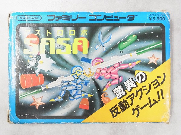 【中古ソフト】ファミコン│アストロロボ SASA 箱付