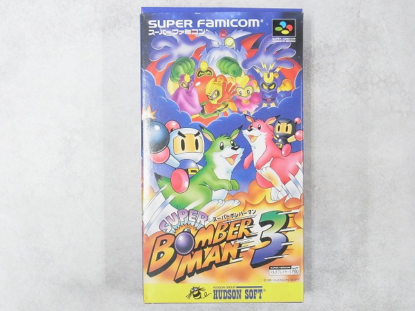 【中古ソフト】スーパーファミコン│スーパーボンバーマン3 箱付