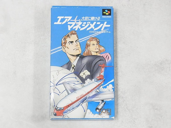 【中古ソフト】スーパーファミコン│大空に賭ける エアマネジメント 箱付