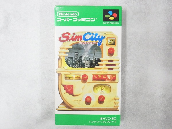 【中古ソフト】スーパーファミコン│シムシティー 箱付