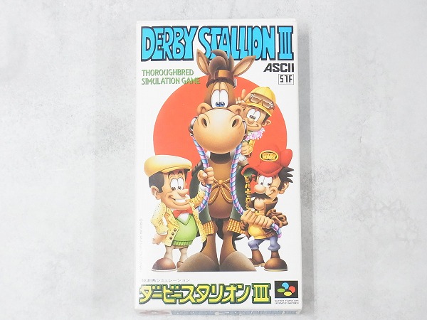 【中古ソフト】スーパーファミコン│ダービースタリオンIII 箱付