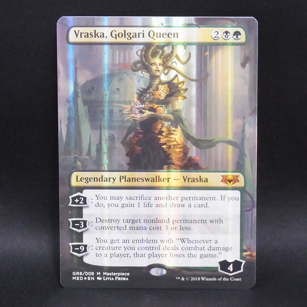 ◆【中古MTG】マジックザギャザリング│ゴルガリの女王、ヴラスカ/Vraska, Golgari Quee【EN/MED】