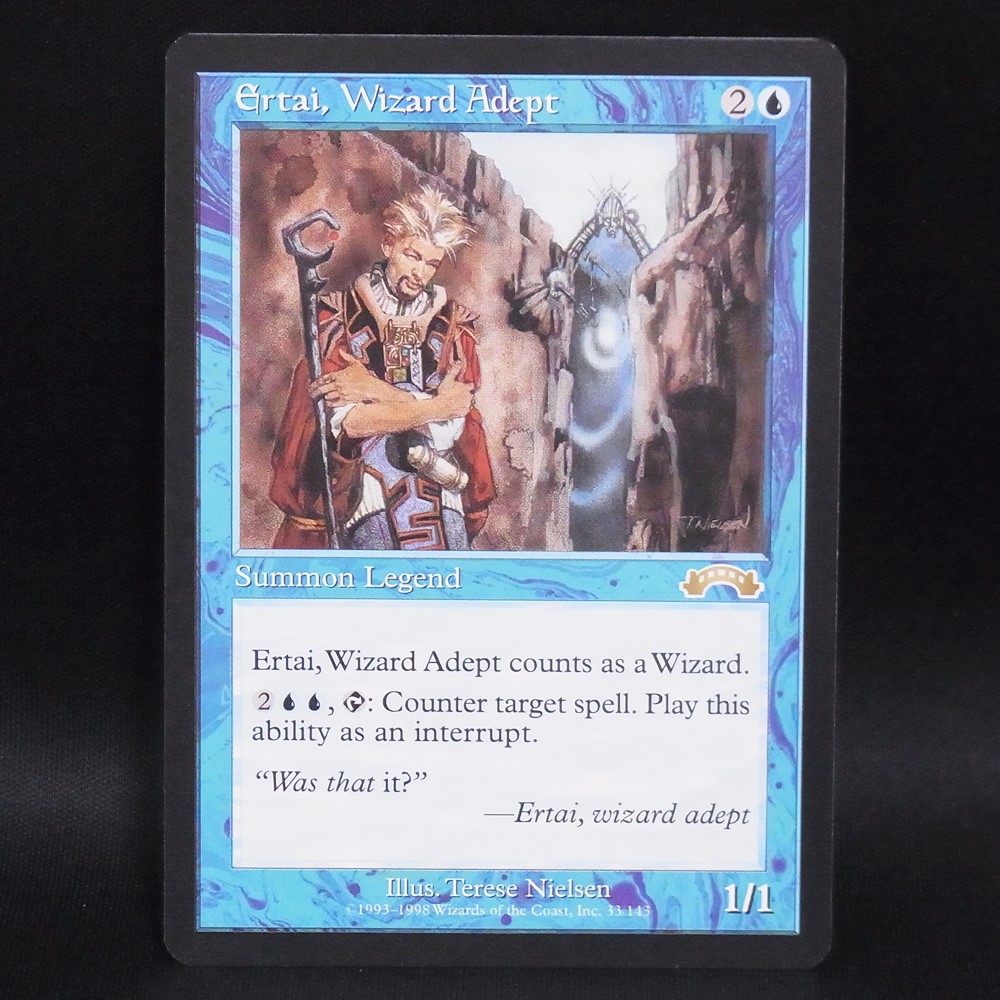 ◆【中古MTG】マジックザギャザリング│熟達の魔術師アーテイ/Ertai, Wizard Adept【EN/EXO】