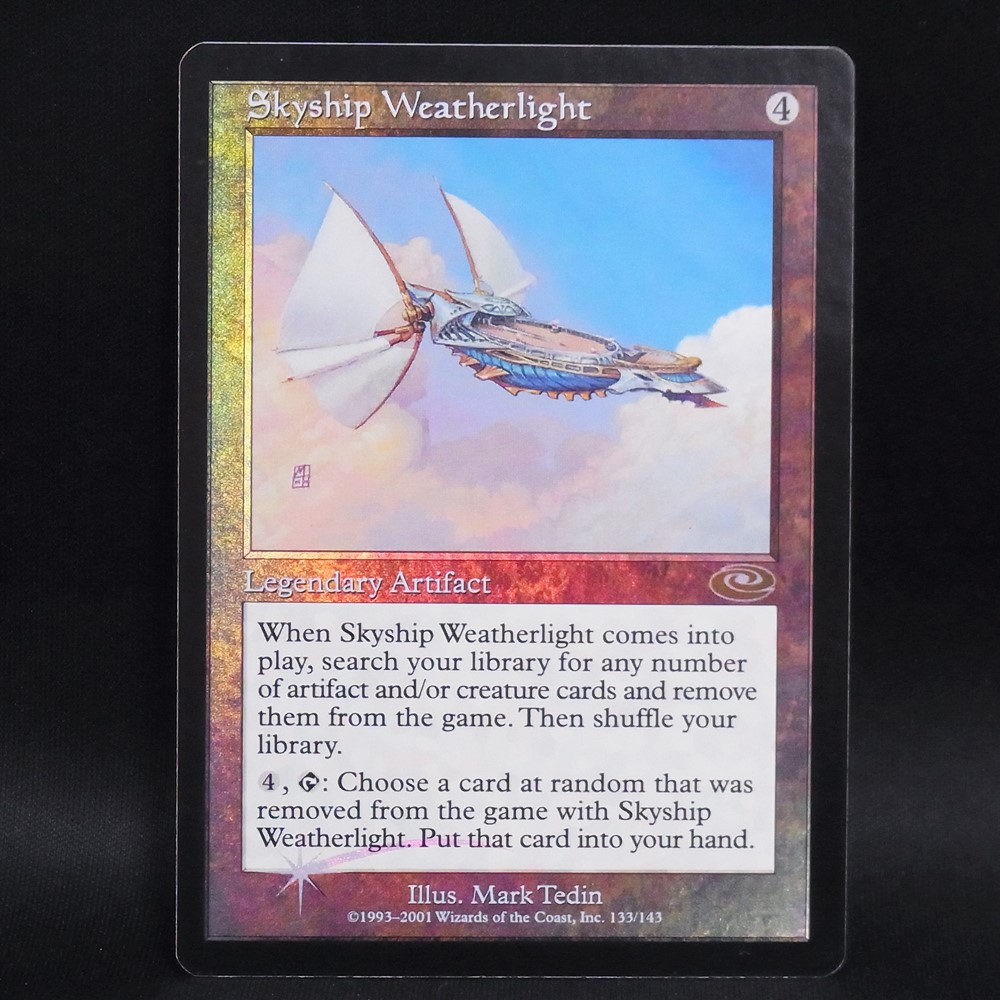 ◆【中古MTG】マジックザギャザリング│飛翔艦ウェザーライト/Skyship Weatherlight(FOIL)【EN/PLS】