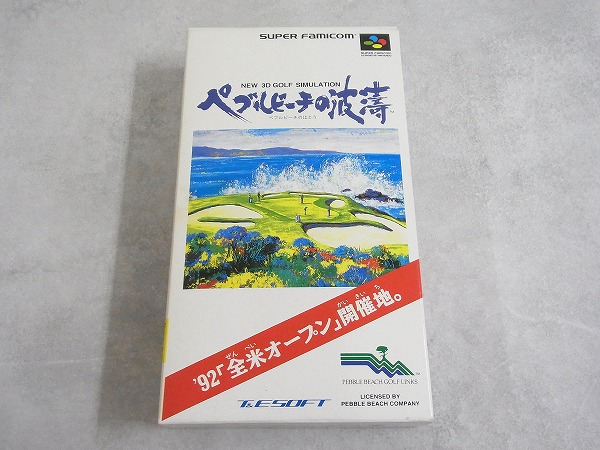 【中古ソフト】スーパーファミコン│ペブルビーチの波濤 箱付
