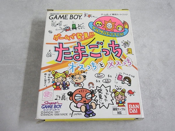 【中古ソフト】ゲームボーイ│ゲームで発見!! たまごっち オスっちとメスっち 箱付