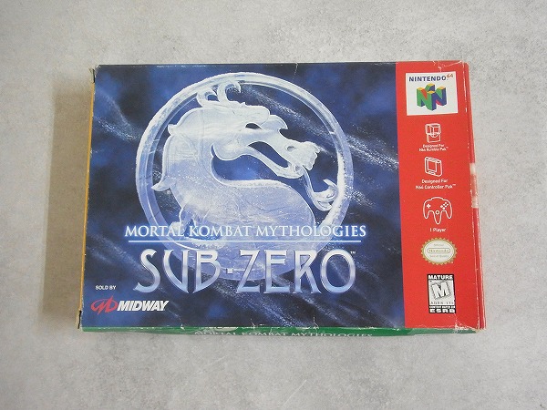 【中古ソフト】NINTENDO 64│MORTAL KOMBAT MYHOLOGIES SUB-ZERO 海外版 箱付