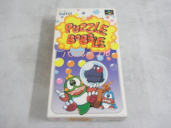 【中古ソフト】スーパーファミコン│パズルボブル 箱付
