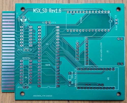 MSX_SD Rev1.6基板 / yanataka