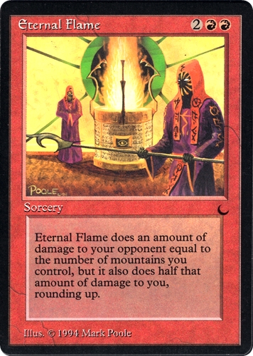 中古MTG【DRK】Eternal Flame《英》（MTG/マジック:ザ・ギャザリング）【管理:M1121】