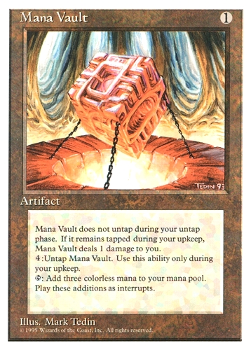 中古MTG【5ED】魔力の櫃 / Mana Vault《英》（MTG/マジック:ザ・ギャザリング）【管理:M0111】