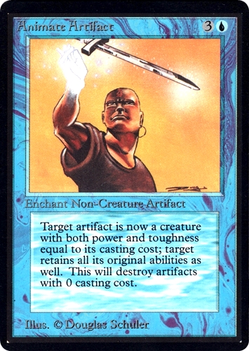 中古MTG【LEB】動く秘宝 / Animate Artifact《英》（MTG/マジック:ザ・ギャザリング）【管理:M1123】