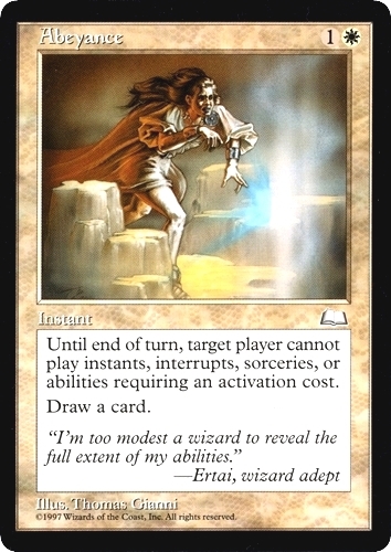 中古MTG【WTH】中断 / Abeyance《英》（MTG/マジック:ザ・ギャザリング）【管理:M1125】