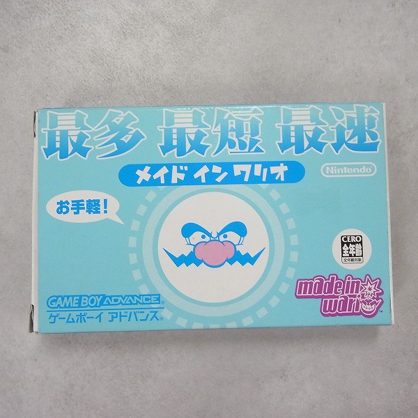 【中古ソフト】ゲームボーイアドバンス│メイドインワリオ 箱付