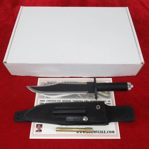 □ 未使用品 ジミー・ライル 作 RAMBO THE MISSION ランボーナイフ Jimmy Lile