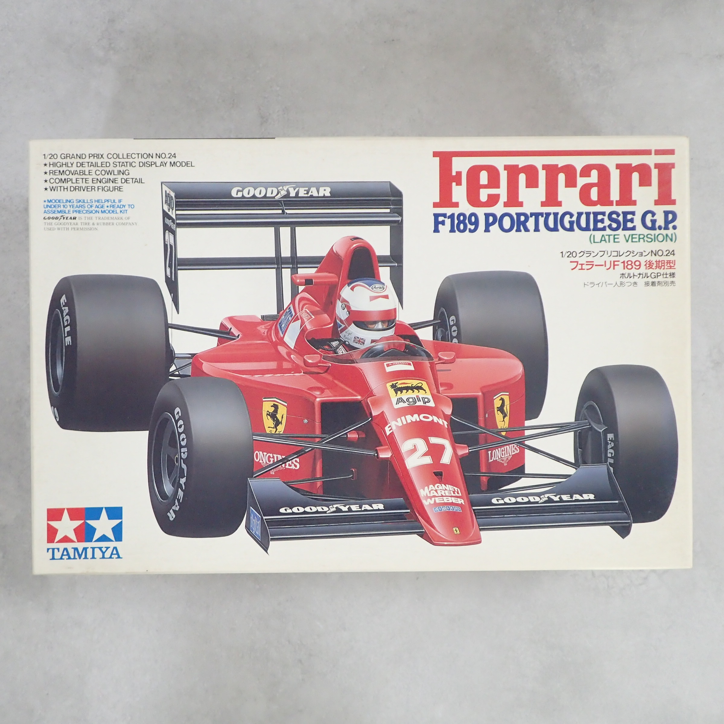 タミヤ 1/20 フェラーリ F189 後期型 ポルトガルGP仕様 20024 + 別売Marlboroデカール付き