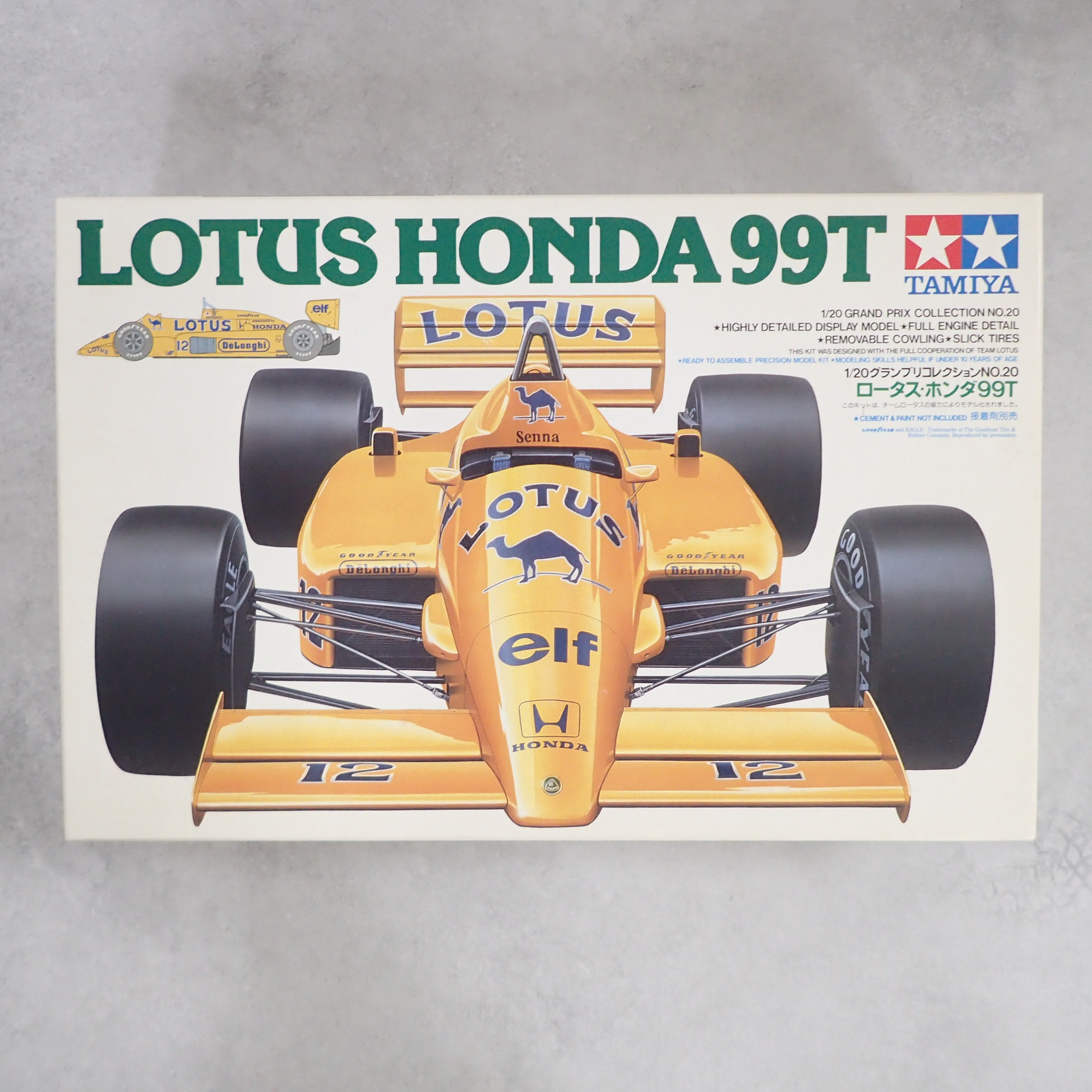 タミヤ 1/20 ロータス ホンダ99T 20020 + 別売エッチングパーツ・CAMELデカール付き