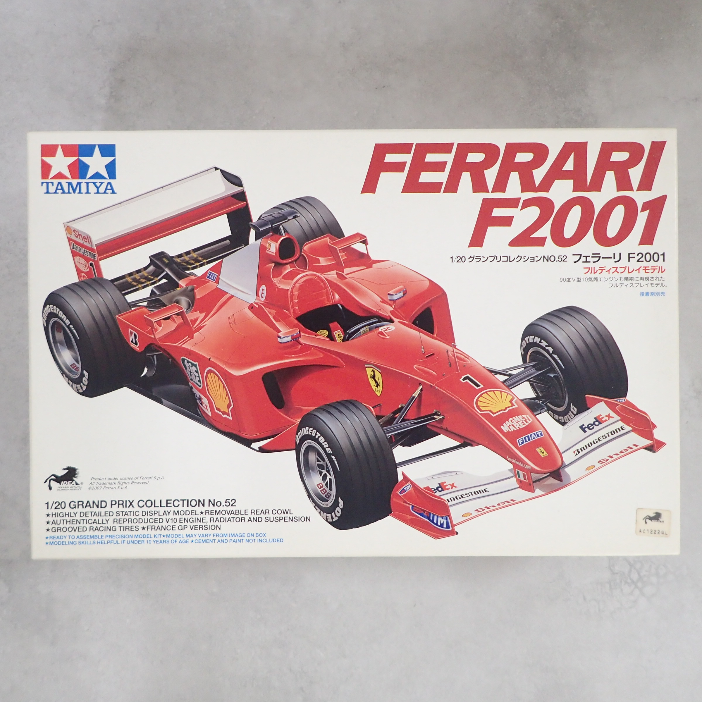 タミヤ 1/20 フェラーリ F2001 20052 + 別売エッチングパーツ・Marlboroデカール付き