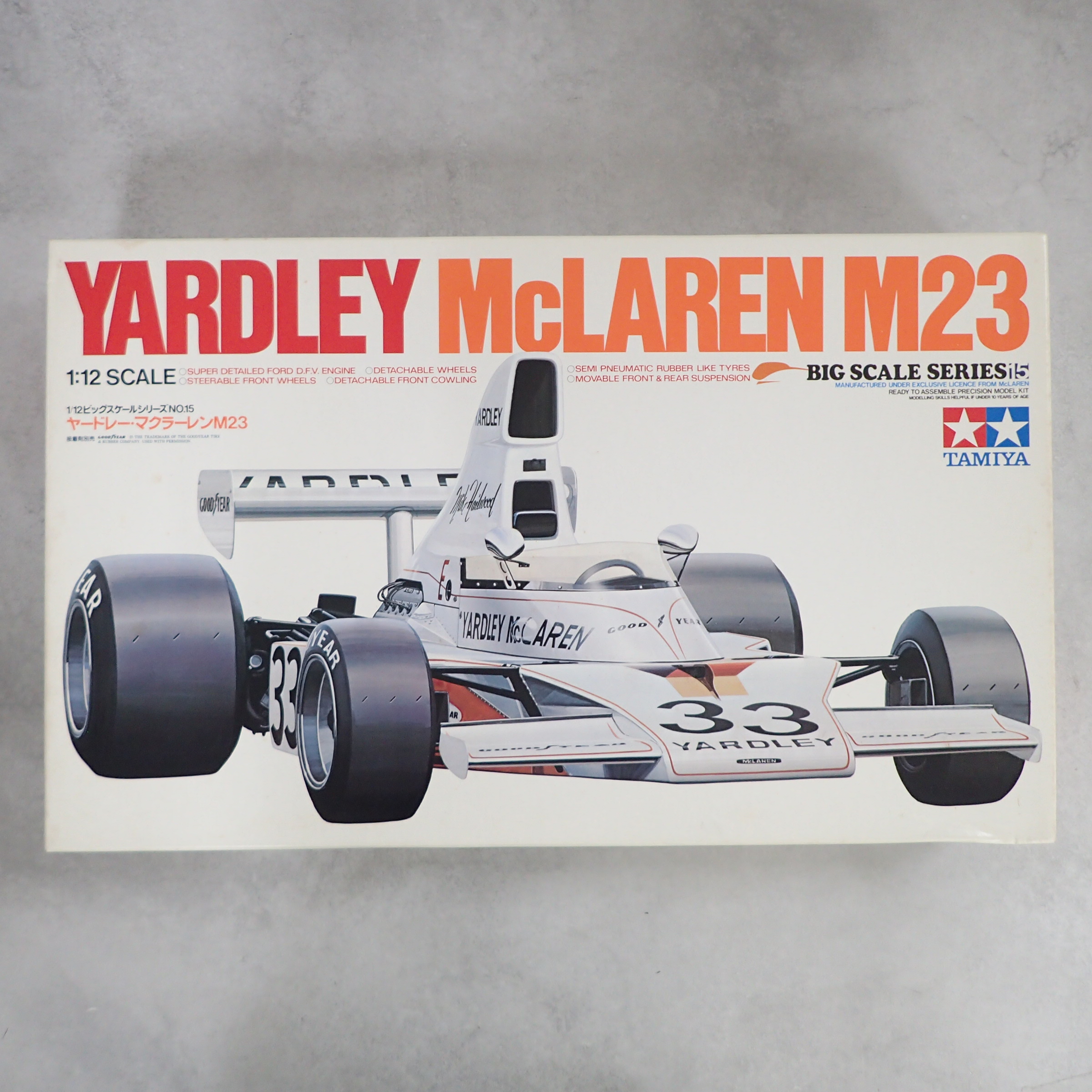 タミヤ 1/12 ヤードレー マクラーレンM23 12017 + 別売Marlboroデカール付き