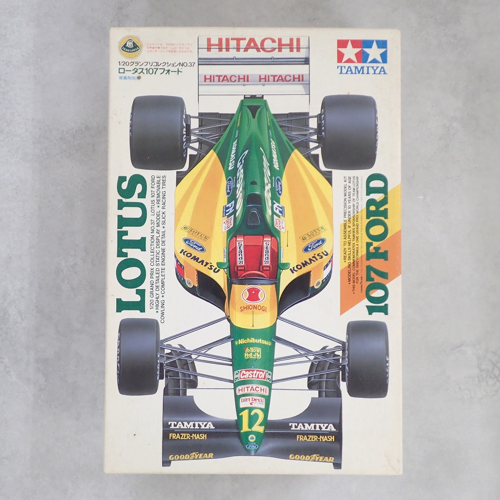 タミヤ 1/20 ロータス107フォード 20037 + 別売エッチングパーツ付き