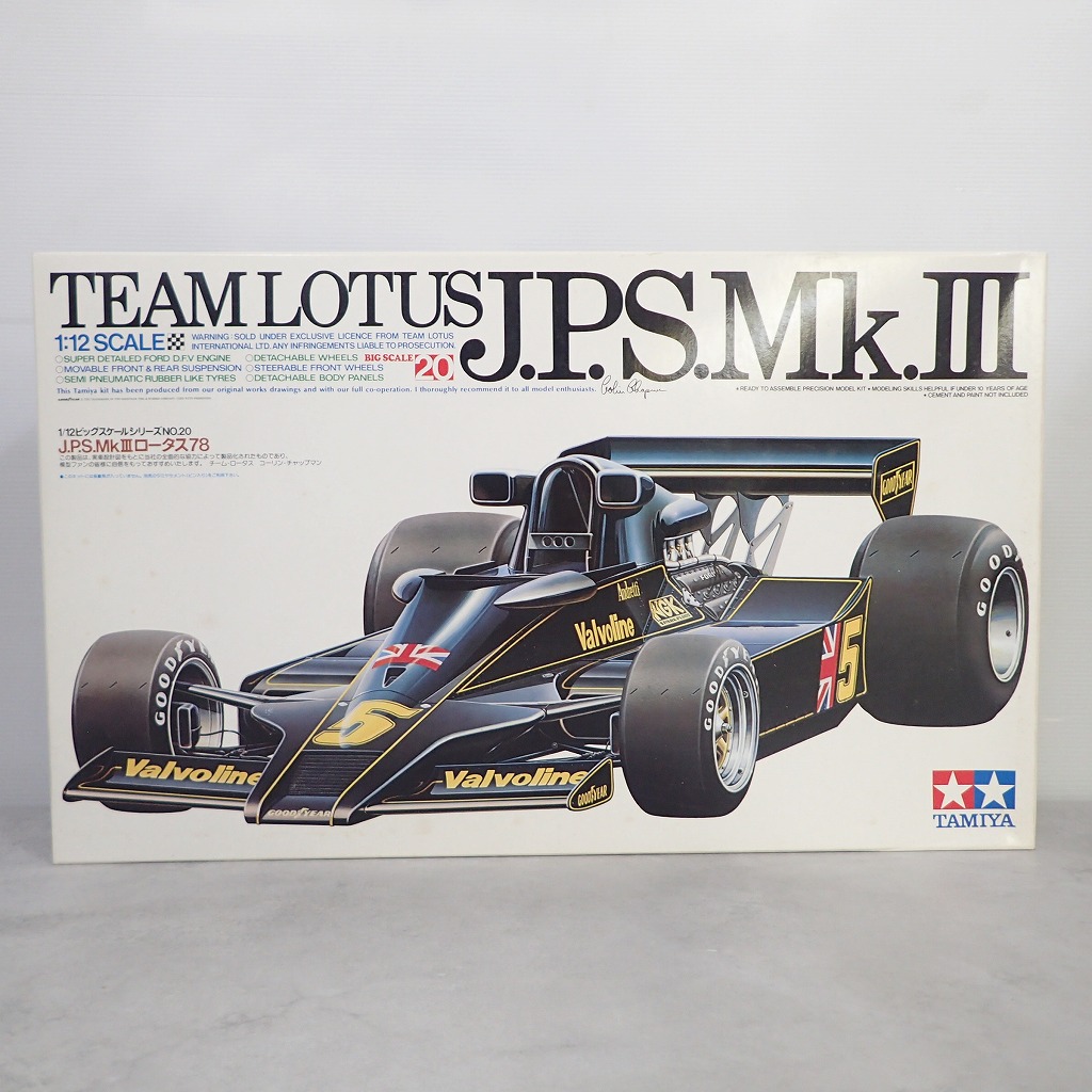 タミヤ 1/12 J.P.S. Mk-III ロータス78 12022 + 別売デカール付き